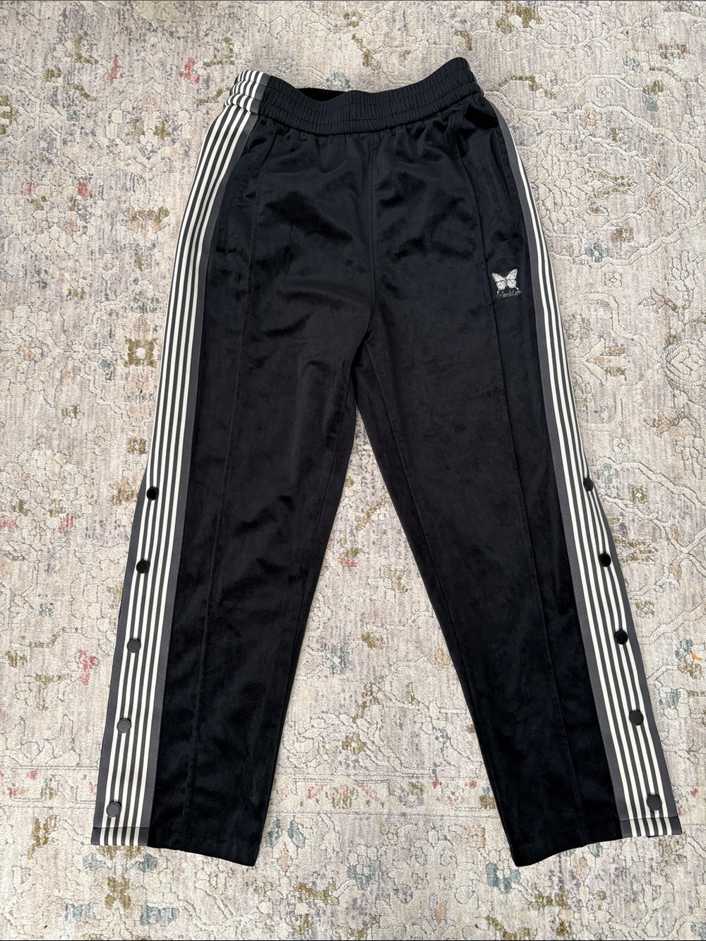 Conklab Velour Pants with Stripes